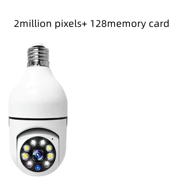 STORAZONE Electronics 2million pixels dual light / 128memory card WiFi CAMERA 1080P Bulb 4X Zoom Camera E27 Home 5GWiFi Alarm Monitor