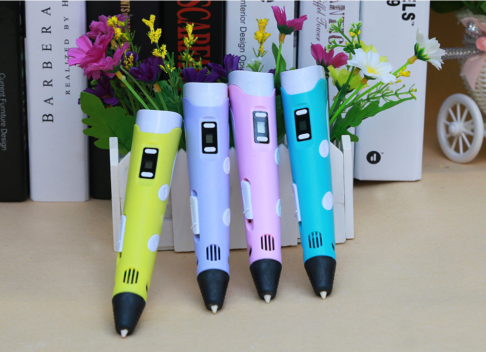 STORAZONE Electronics 3D print pen 3D pen two generation graffiti 3D stereoscopic paintbrush children puzzle painting toys