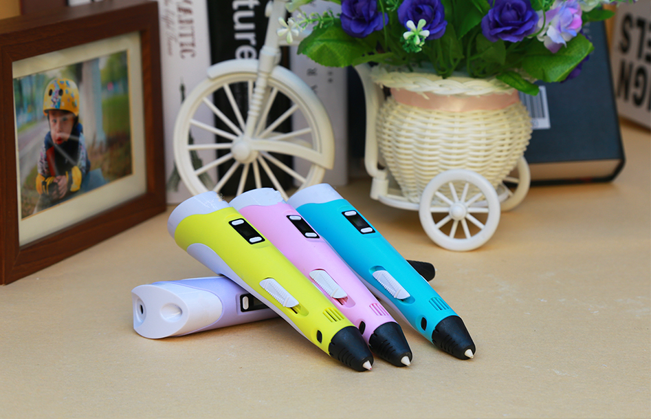 STORAZONE Electronics 3D print pen 3D pen two generation graffiti 3D stereoscopic paintbrush children puzzle painting toys