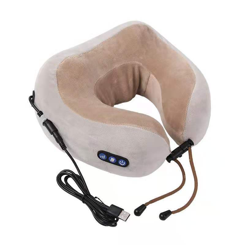 STORAZONE Electronics A / USB U Shaped Massage Pillow Neck Massage Device Electric Neck Massager Apparatus Shoulder Back Cervical Massager For Body Relaxation