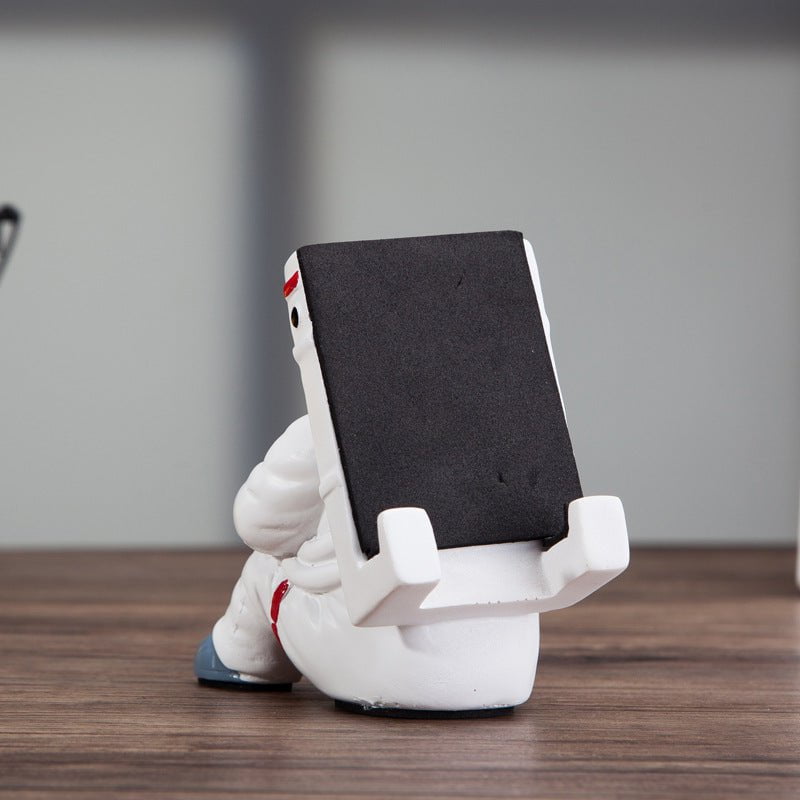 STORAZONE Electronics Astronaut Simple Astronaut Mobile Phone Stand Student Desktop Holder Cute Spaceman Cell Phone Holder Creative Gift Small Desk Decoration