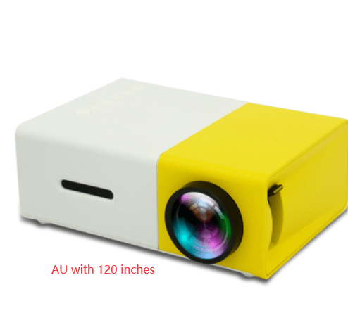 STORAZONE Electronics AU with 120 inches Portable Projector 3D Hd Led Home Theater Cinema HDMI-compatible Usb Audio Projector Yg300 Mini Projector