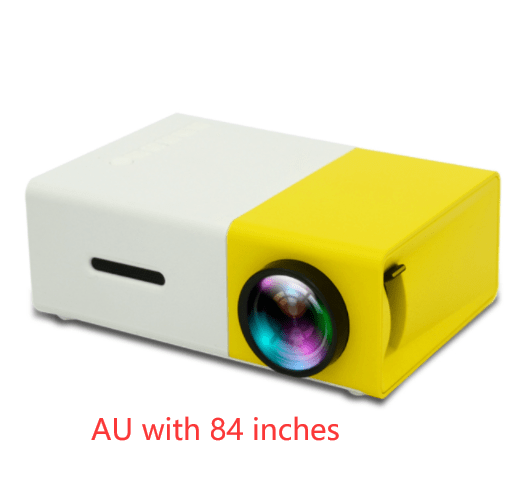 STORAZONE Electronics AU with 84 inches Portable Projector 3D Hd Led Home Theater Cinema HDMI-compatible Usb Audio Projector Yg300 Mini Projector