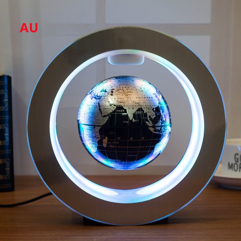 STORAZONE Electronics Black English AU Round LED World Map Floating Globe Magnetic Levitation Light Anti Gravity Magic