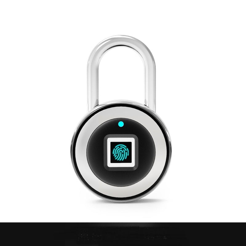 STORAZONE Electronics Black Fingerprint Padlocks, Smart Small Locks, Fingerprint Anti-theft Locks, Padlocks