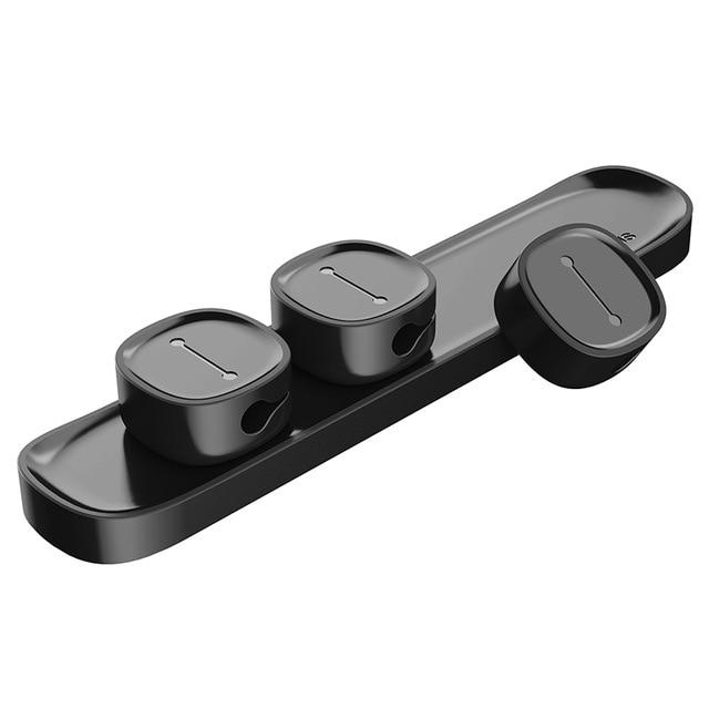 STORAZONE Electronics Black Magnetic Cable Organizer