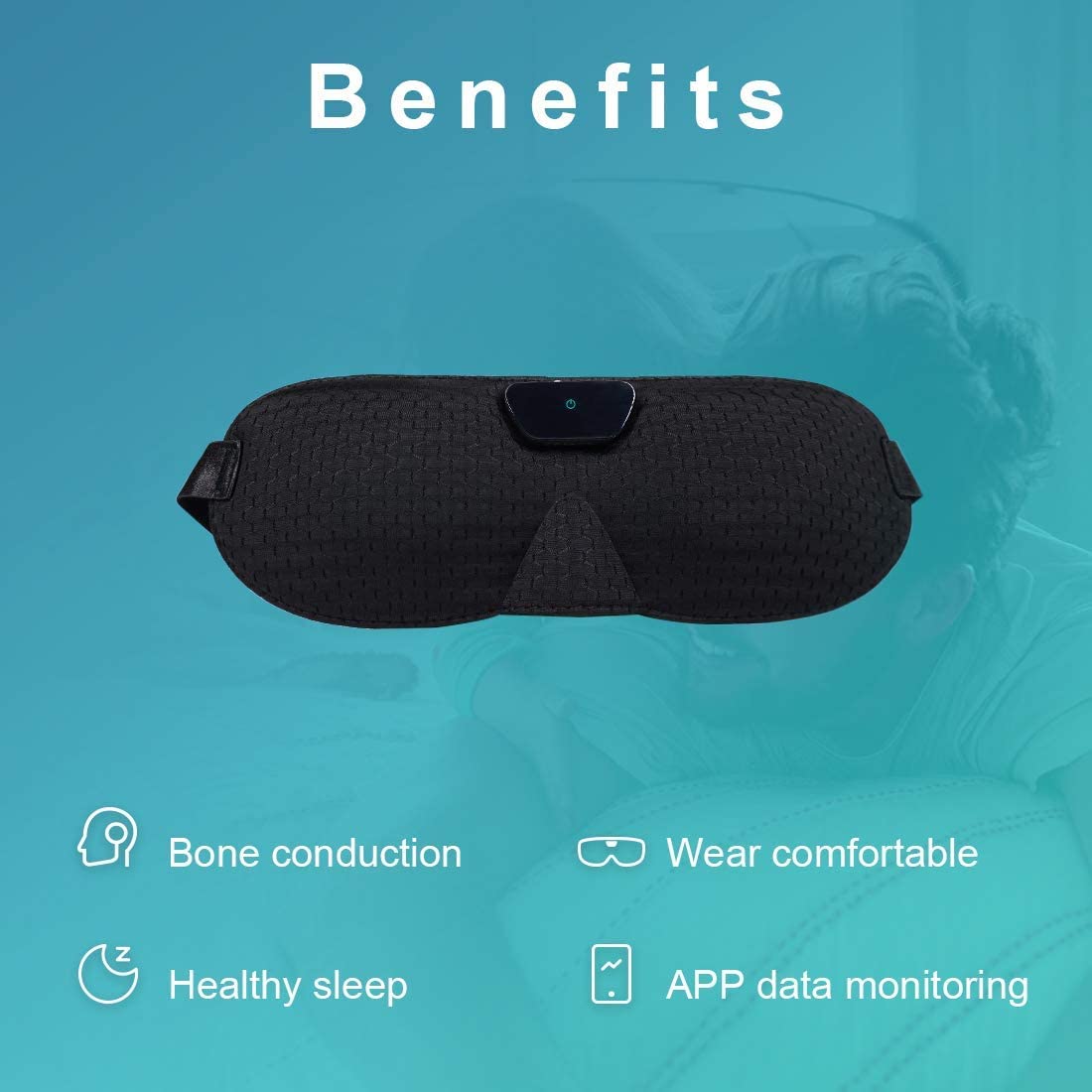 STORAZONE Electronics Black Smart Mask Anti Snoring Device