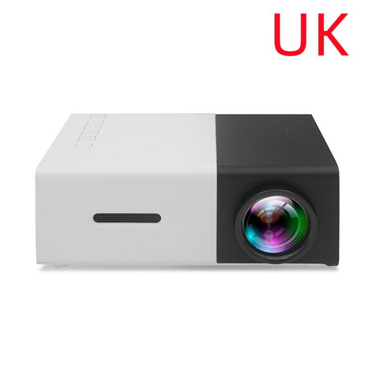 STORAZONE Electronics Black UK Portable Projector 3D Hd Led Home Theater Cinema HDMI-compatible Usb Audio Projector Yg300 Mini Projector