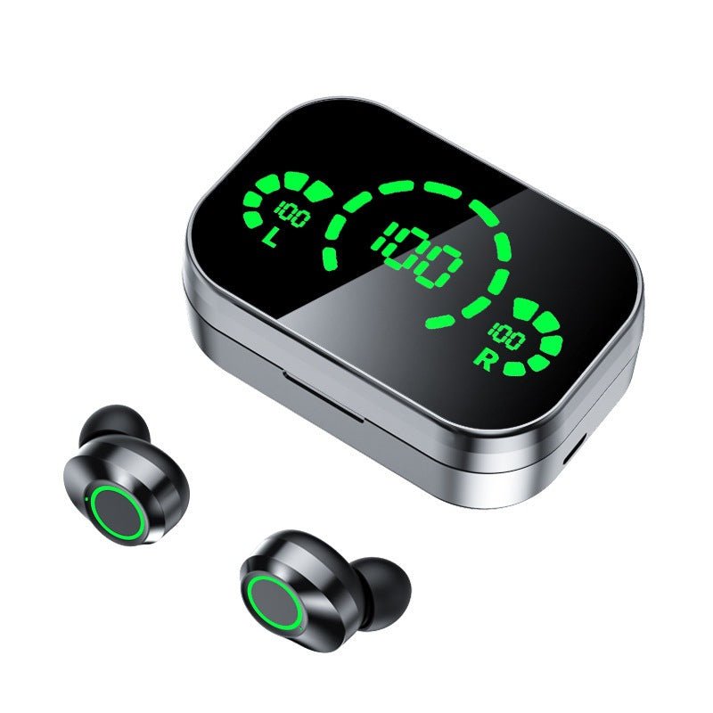 STORAZONE Electronics Black / usb YD03 Wireless Bluetooth Headset TWS Large Screen Smart Digital Display In Ear Breathing Light