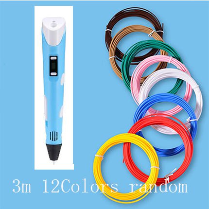 STORAZONE Electronics Blue 3M / USB 3D print pen 3D pen two generation graffiti 3D stereoscopic paintbrush children puzzle painting toys