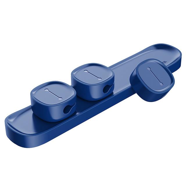 STORAZONE Electronics Blue Magnetic Cable Organizer