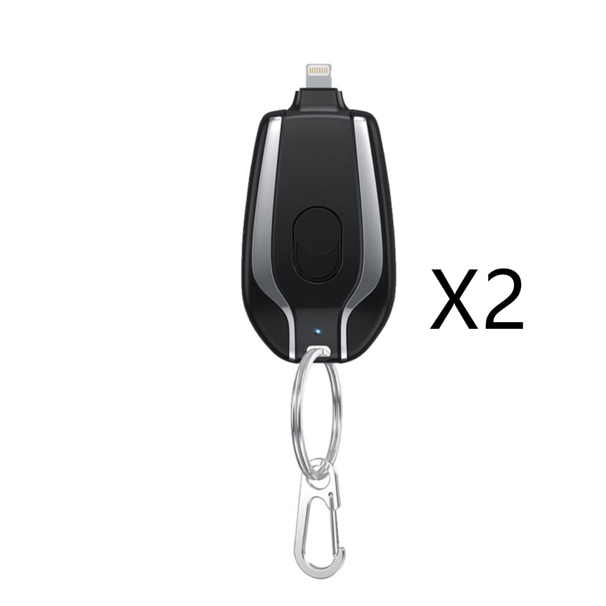 STORAZONE Electronics Bundle5 / Set 1500mAh Mini Power Emergency Pod Keychain Charger With Type-C Ultra-Compact Mini Battery Pack Fast Charging Backup Power Bank