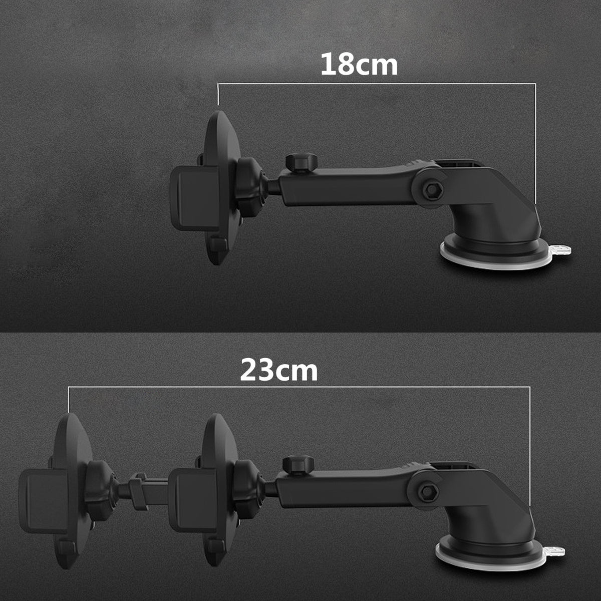 STORAZONE Electronics Car Phone Holder Long Rod Telescopic Car Dashboard Suction Cup Type