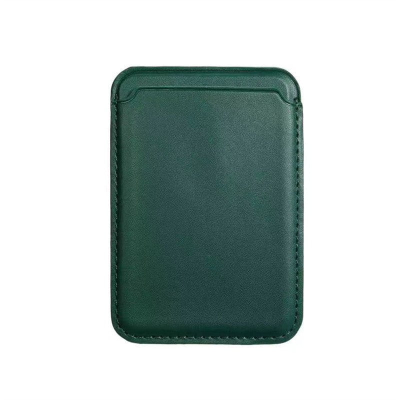 STORAZONE Electronics Dark night green For Magsafe Magnetic Luxury Leather Card Holder Wallet Case For 14 Pro Max 13 12 Phone Bag Adsorption Accessories Cover