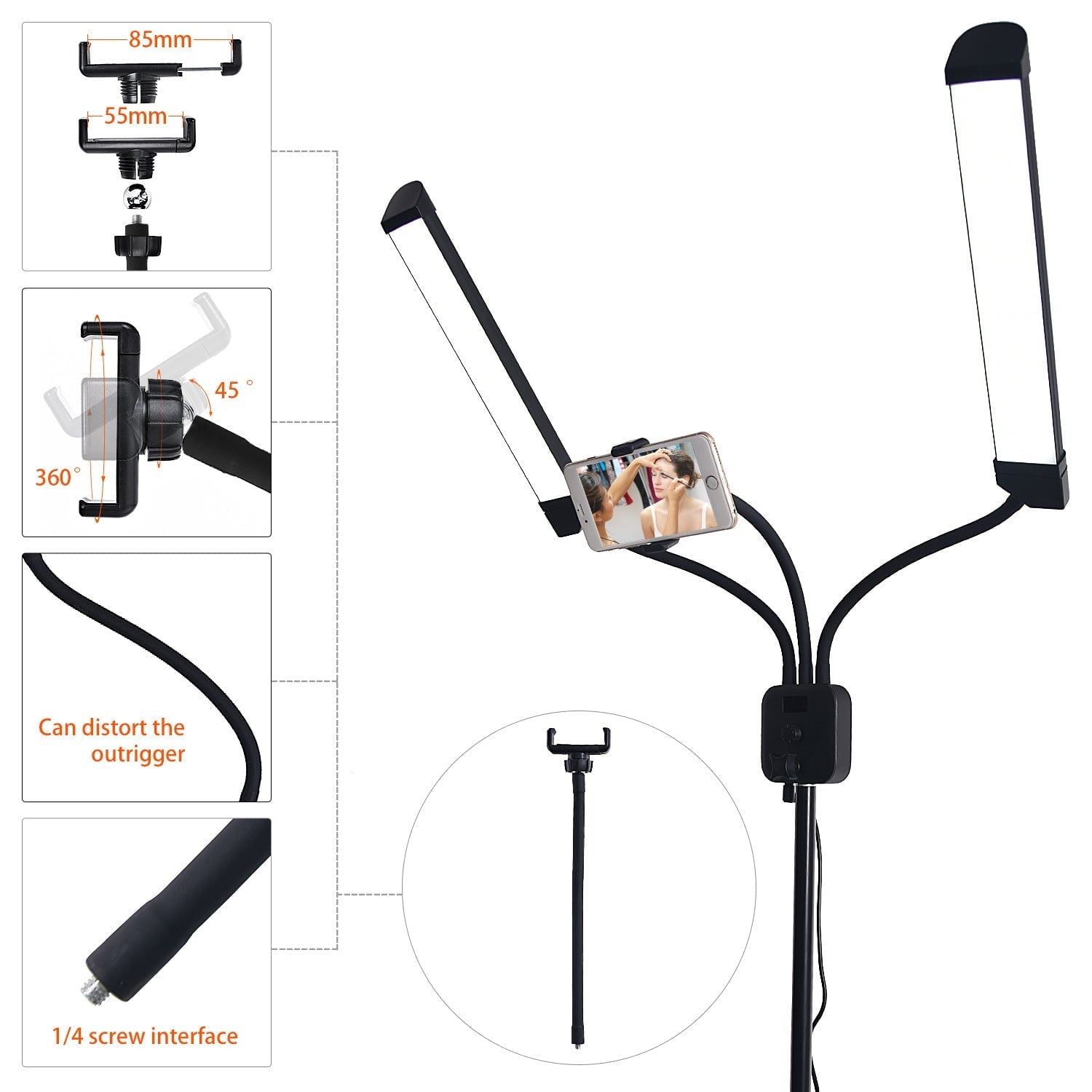 STORAZONE Electronics Dual Color Temperature LED Fill Light Photography Light