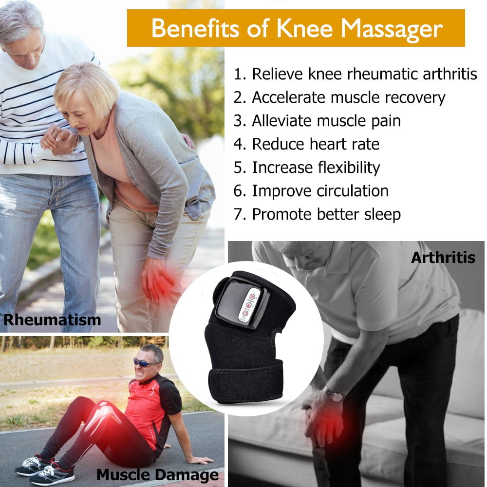 STORAZONE Electronics Electric Infrared Heating Knee Massager Wrap Elbow Joint Support Vibration Therapy Physiotherapy Machine Pain Relief Massageador