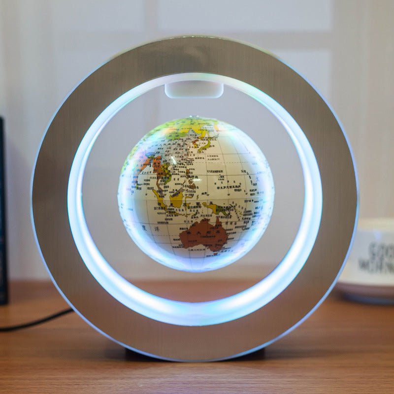 STORAZONE Electronics English 1 Round LED World Map Floating Globe Magnetic Levitation Light Anti Gravity Magic