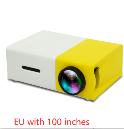 STORAZONE Electronics EU with 100 inches Portable Projector 3D Hd Led Home Theater Cinema HDMI-compatible Usb Audio Projector Yg300 Mini Projector