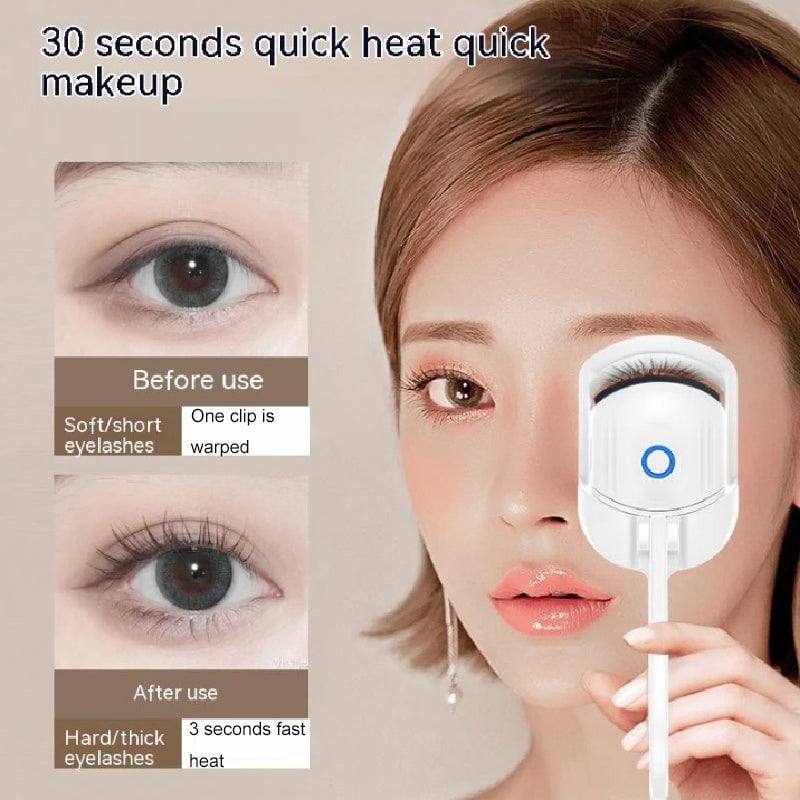 STORAZONE Electronics Eyelash Curler Portable Electric Heated Comb Eye Lash Long Lasting Eyelashes Curls Thermal Eyelash Curler Makeup Tools Heated Eyelash Curlers,Rechargeable Electric Eyelash Curler,Handheld Eyelash Heat