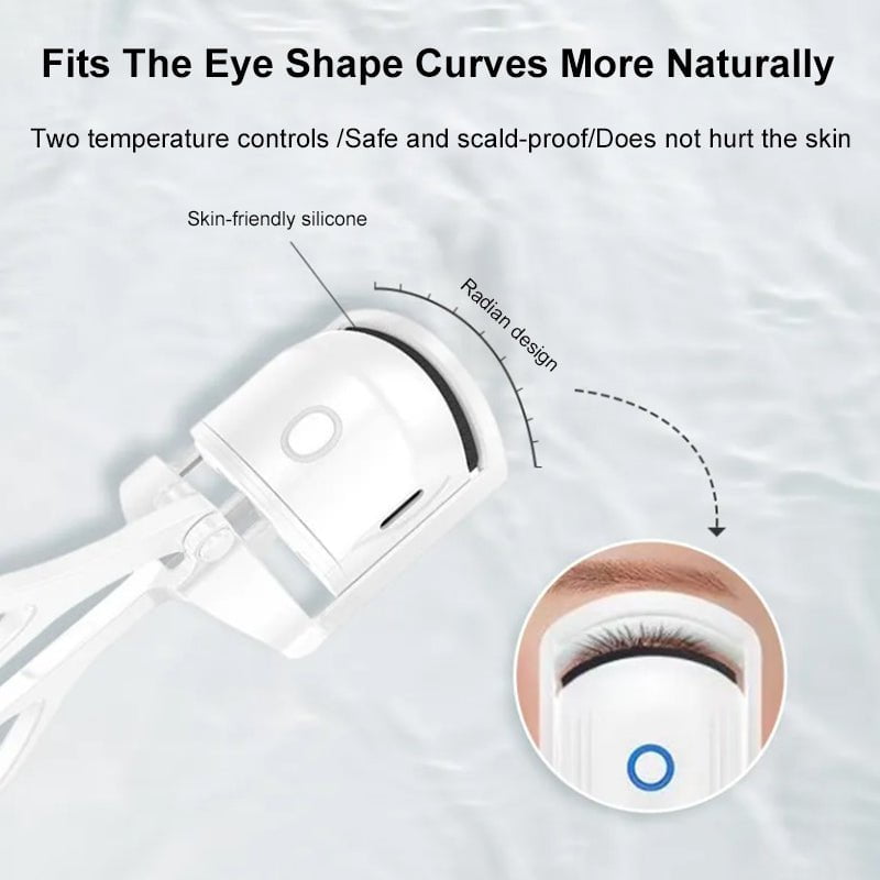 STORAZONE Electronics Eyelash Curler Portable Electric Heated Comb Eye Lash Long Lasting Eyelashes Curls Thermal Eyelash Curler Makeup Tools Heated Eyelash Curlers,Rechargeable Electric Eyelash Curler,Handheld Eyelash Heat