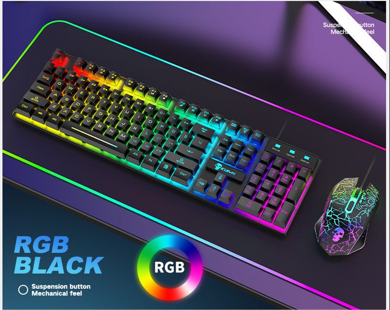STORAZONE Electronics Kuiying T6RGB Luminous Keyboard And Mouse Set