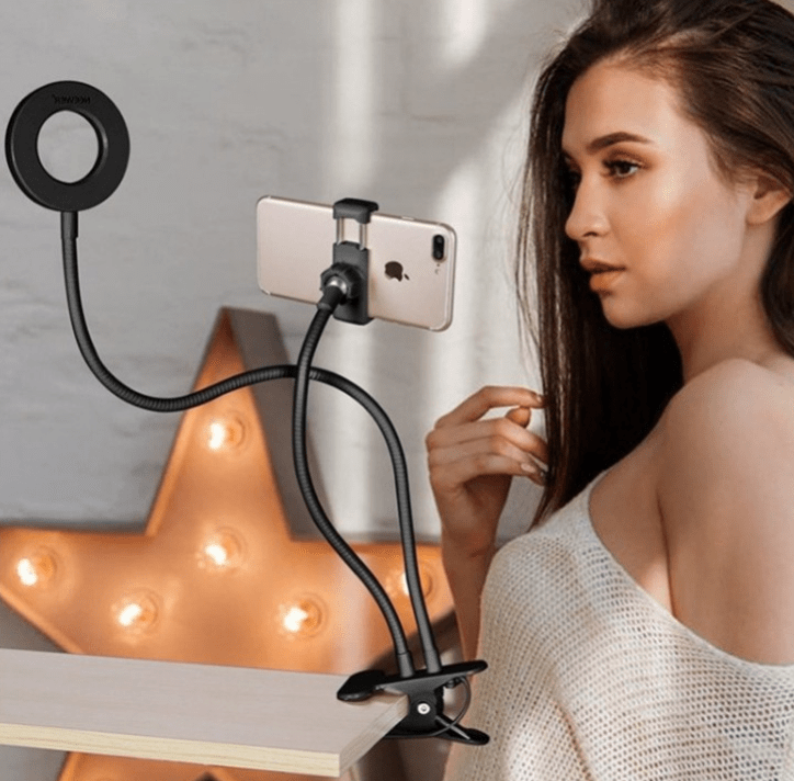 STORAZONE Electronics LED Selfie Ring Light for Live Adjustable Makeup Light-8cm Stand