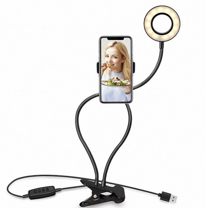 STORAZONE Electronics LED Selfie Ring Light for Live Adjustable Makeup Light-8cm Stand