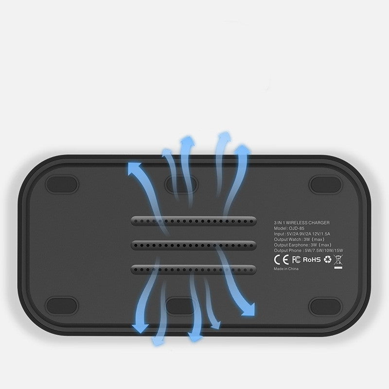 STORAZONE Electronics Magnetic 3-in-1 Wireless Charger