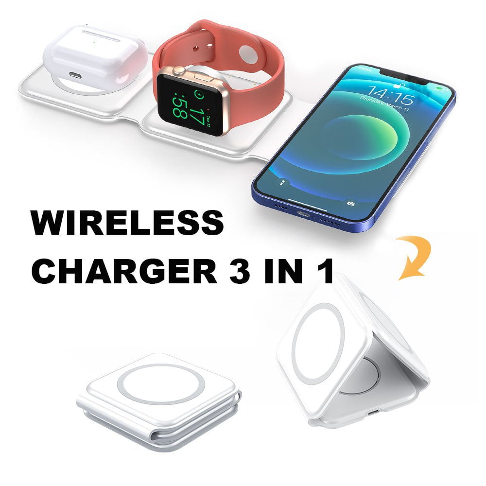 STORAZONE Electronics Magnetic Wireless Charger Mobile Phone Watch Headset Portable Fast Charging