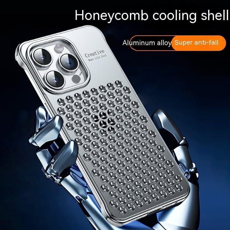 STORAZONE Electronics Metal Hollow Heat Dissipation Phone Case