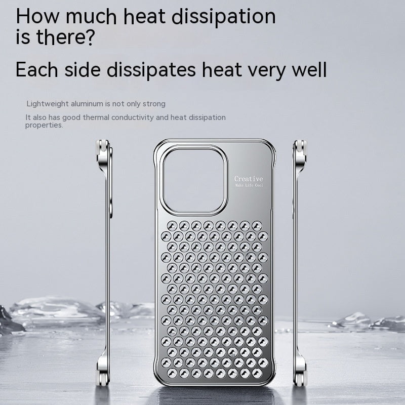 STORAZONE Electronics Metal Hollow Heat Dissipation Phone Case