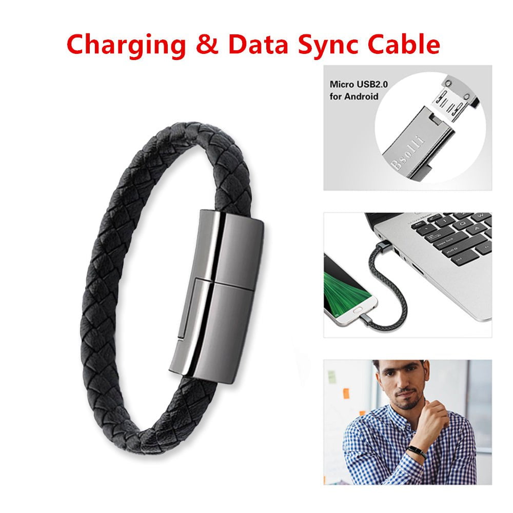 STORAZONE Electronics New Bracelet Charger USB Charging Cable Data Charging Cord For IPhone14 13 Max USB C Cable For Phone Micro Cable