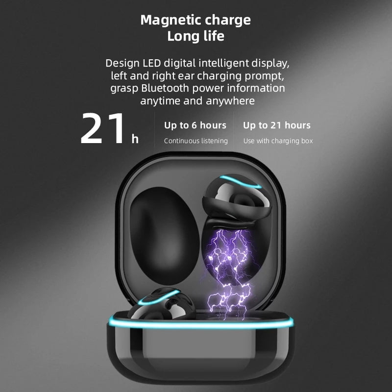 STORAZONE Electronics New S6 SE Breathing Light Time Digital Display TWS5.0 Bluetooth Headset