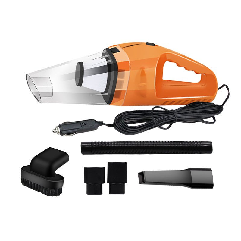 STORAZONE Electronics orange Auto Vacuum Cleaner Portable Handheld 12V 120W Mini Vacuum Cleaner