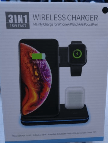 STORAZONE Electronics Packing box Compatible Mobile Phone Watch Earphone Wireless Charger 3 In 1 Wireless Charger Stand