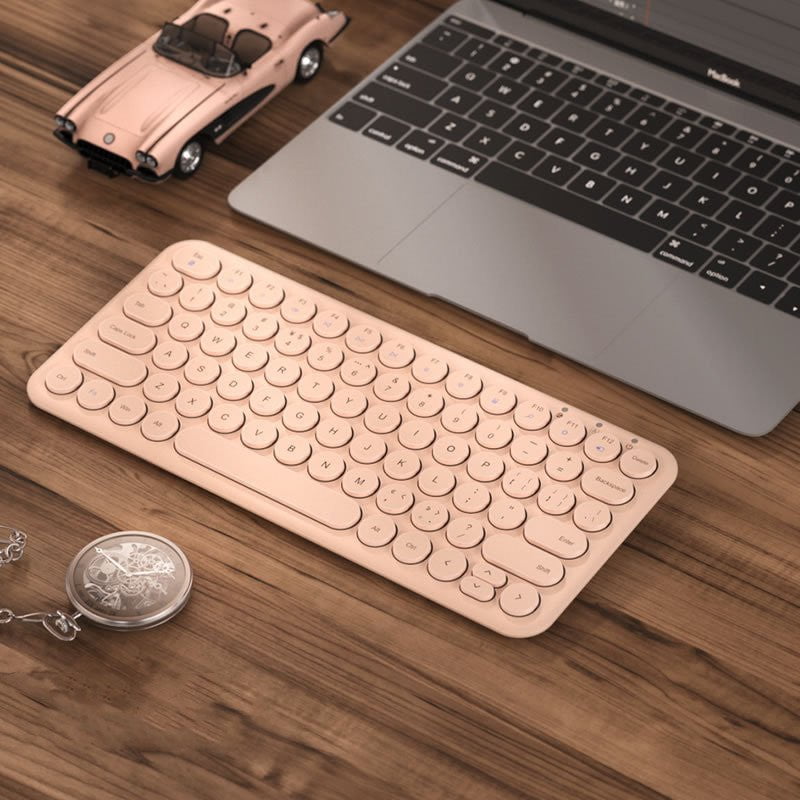 STORAZONE Electronics Pink Mute Ultra-Thin Wireless Keyboard And Mouse Set