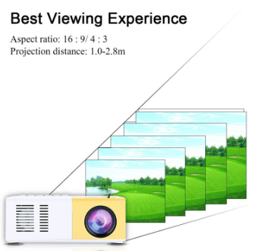 STORAZONE Electronics Portable Projector 3D Hd Led Home Theater Cinema HDMI-compatible Usb Audio Projector Yg300 Mini Projector