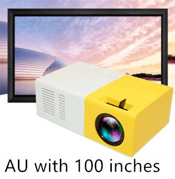 STORAZONE Electronics Portable Projector 3D Hd Led Home Theater Cinema HDMI-compatible Usb Audio Projector Yg300 Mini Projector