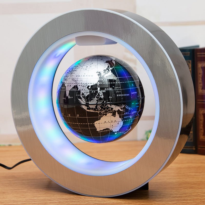 STORAZONE Electronics Round LED World Map Floating Globe Magnetic Levitation Light Anti Gravity Magic