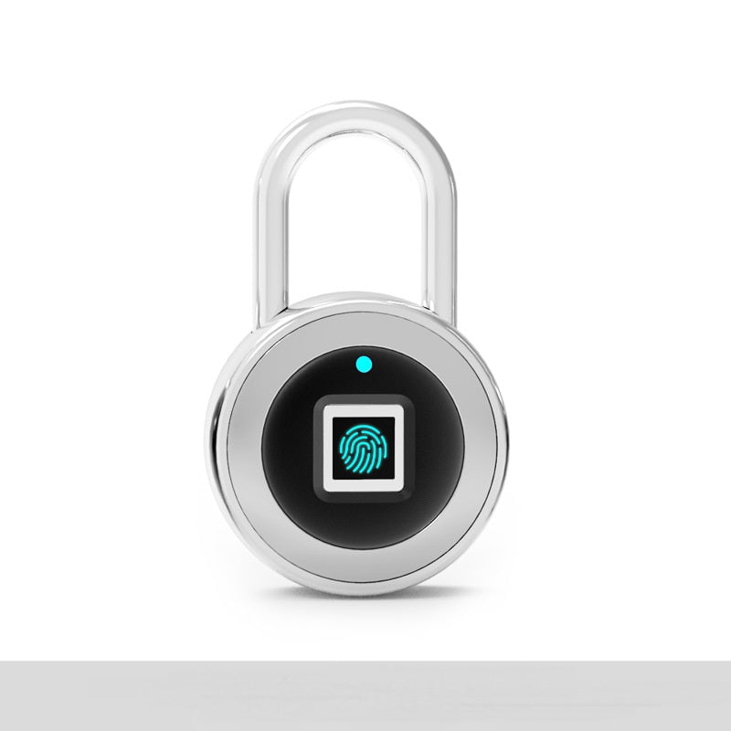 STORAZONE Electronics Silver Fingerprint Padlocks, Smart Small Locks, Fingerprint Anti-theft Locks, Padlocks