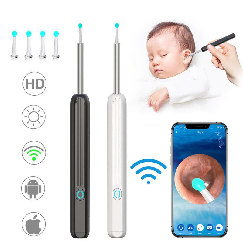 STORAZONE Electronics Suit / USB NE3 Ear Cleaner Otoscope Ear Wax Removal Tool With Camera LED Light Wireless Ear Endoscope Ear Cleaning Kit For I-phone