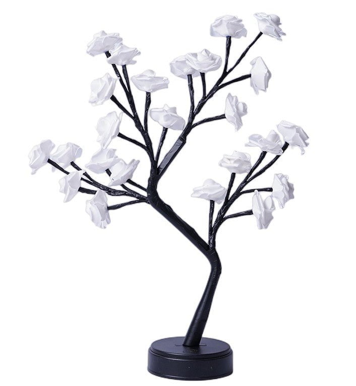 STORAZONE Electronics Table Lamp Flower Tree Rose Lamps Fairy Desk Night Lights USB Operated Gifts For Wedding Valentine Christmas Decoration