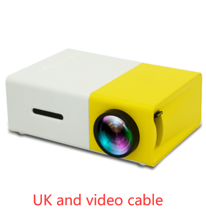 STORAZONE Electronics UK and video cable Portable Projector 3D Hd Led Home Theater Cinema HDMI-compatible Usb Audio Projector Yg300 Mini Projector