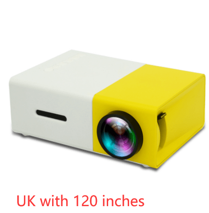 STORAZONE Electronics UK with 120 inches Portable Projector 3D Hd Led Home Theater Cinema HDMI-compatible Usb Audio Projector Yg300 Mini Projector