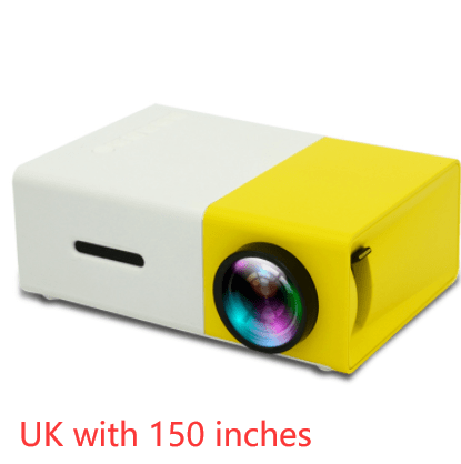 STORAZONE Electronics UK with 150 inches Portable Projector 3D Hd Led Home Theater Cinema HDMI-compatible Usb Audio Projector Yg300 Mini Projector