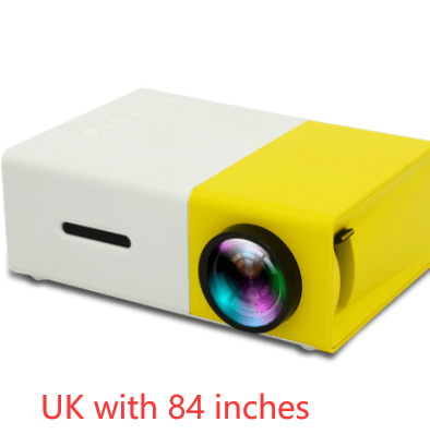 STORAZONE Electronics UK with 84 inches Portable Projector 3D Hd Led Home Theater Cinema HDMI-compatible Usb Audio Projector Yg300 Mini Projector