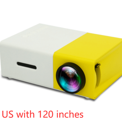 STORAZONE Electronics US with 120 inches Portable Projector 3D Hd Led Home Theater Cinema HDMI-compatible Usb Audio Projector Yg300 Mini Projector