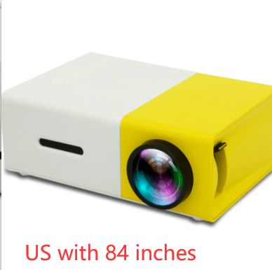 STORAZONE Electronics US with 84 inches Portable Projector 3D Hd Led Home Theater Cinema HDMI-compatible Usb Audio Projector Yg300 Mini Projector