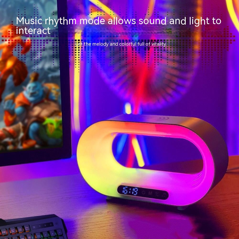 STORAZONE Electronics USB / White Multi-function 3 In 1 LED Night Light APP Control RGB Atmosphere Desk Lamp Smart Multifunctional Wireless Charger Alarm Clock