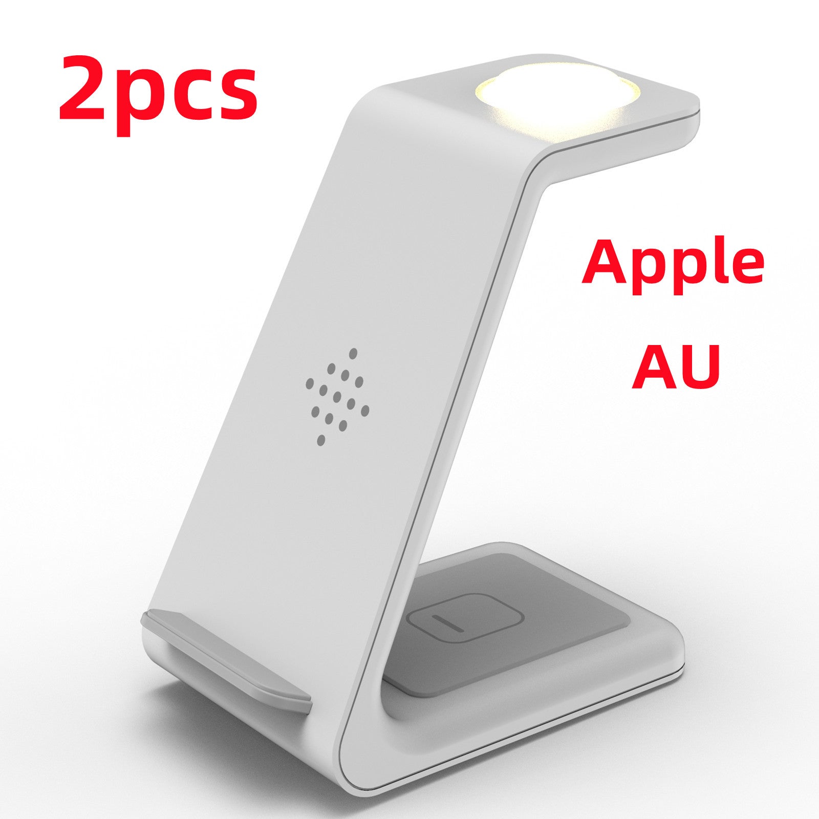 STORAZONE Electronics White 2pcs / Apple AUplug 3 In 1 Fast Charging Station Wireless Charger Stand Wireless Quick Charge Dock For Phone Holder